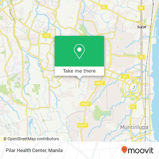 Pilar Health Center map