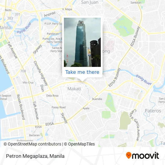 Petron Megaplaza map