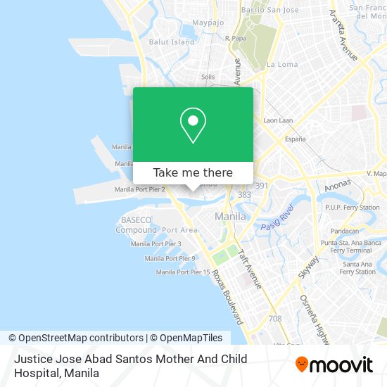 Justice Jose Abad Santos Mother And Child Hospital map