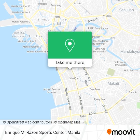 Enrique M. Razon Sports Center map