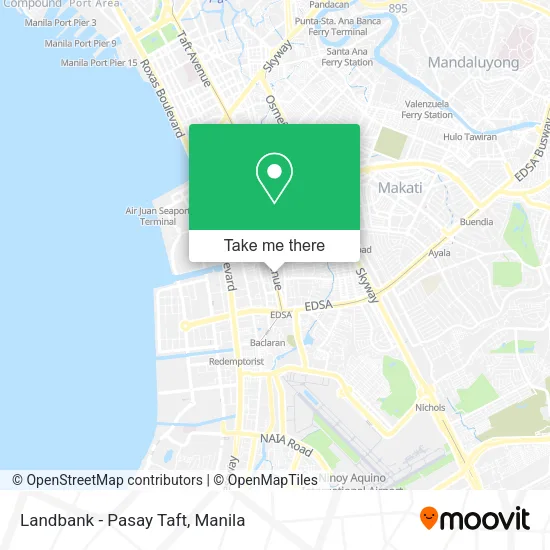 Landbank - Pasay Taft map