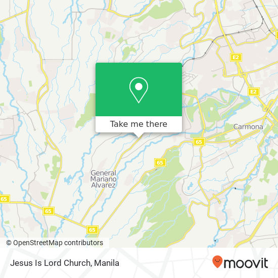 Jesus Is Lord Church map