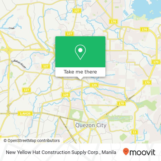New Yellow Hat Construction Supply Corp. map