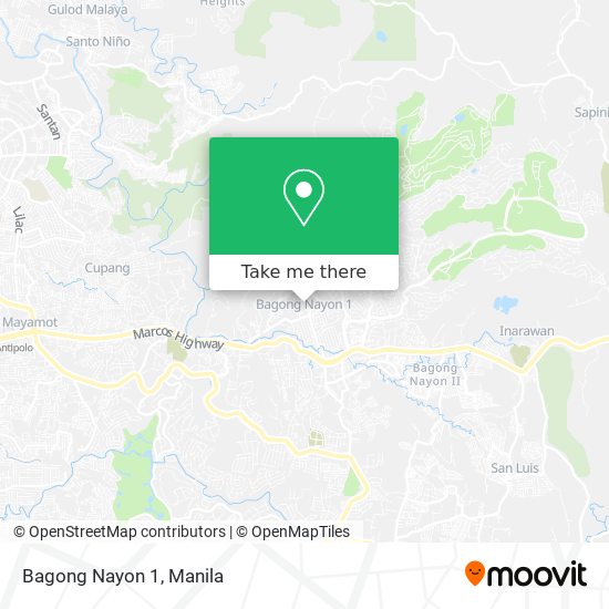 Bagong Nayon 1 map