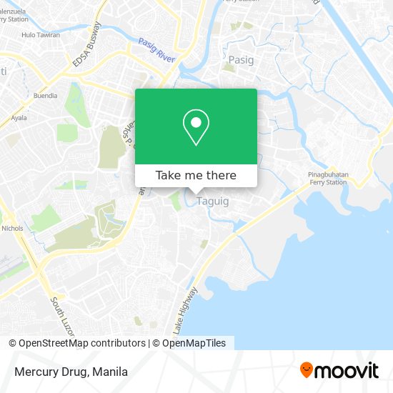 Mercury Drug map