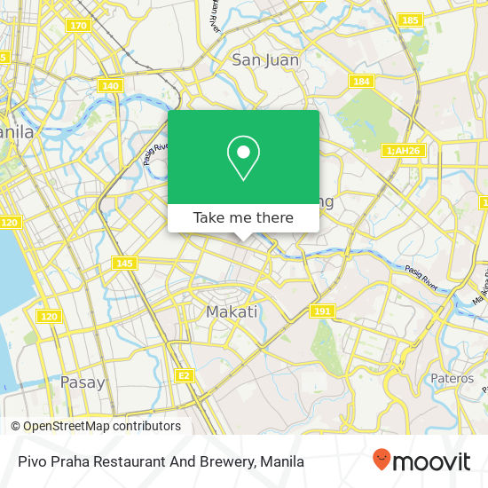 Pivo Praha Restaurant And Brewery map