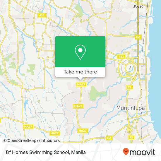 Bf Homes Swimming School map