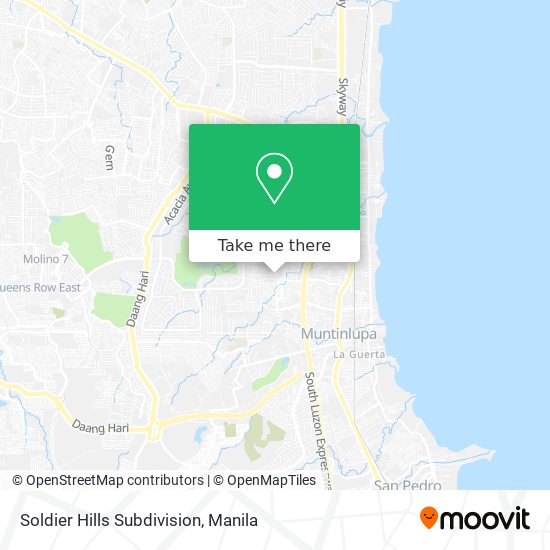 Soldier Hills Subdivision map