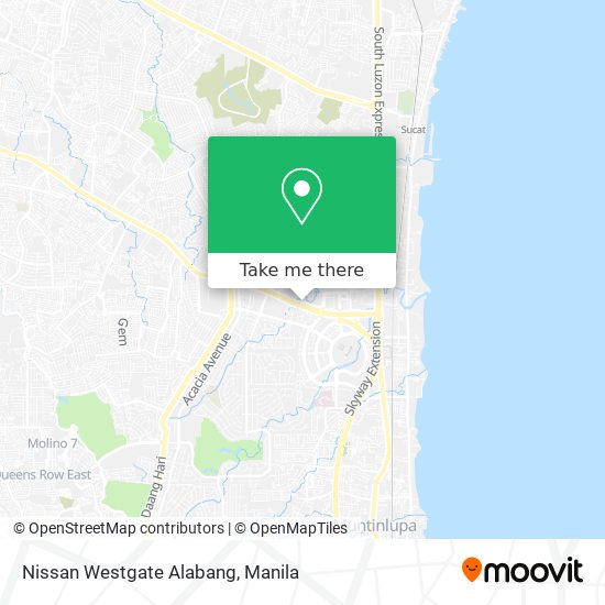 Nissan Westgate Alabang map