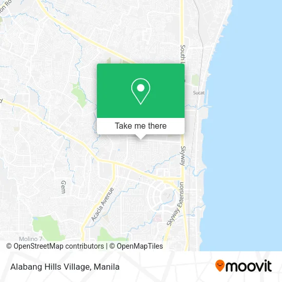 Alabang Hills Village map