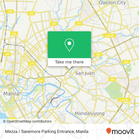 Mezza / Savemore Parking Entrance map