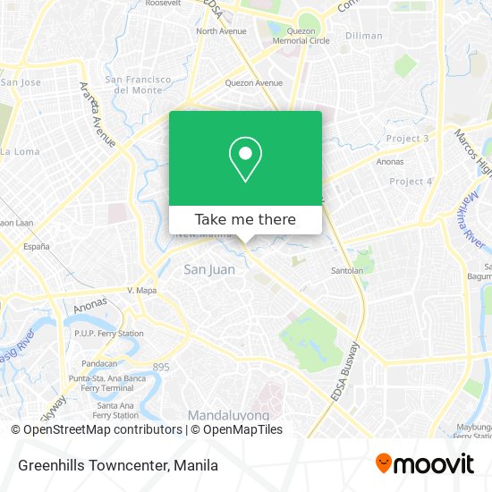 Greenhills Towncenter map