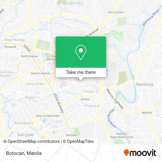 Botocan map