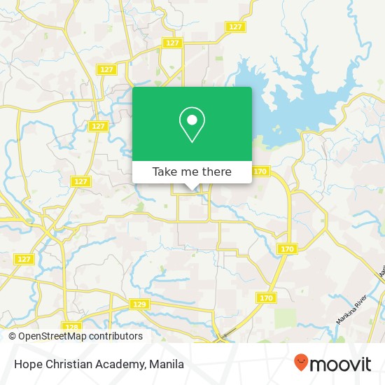 Hope Christian Academy map