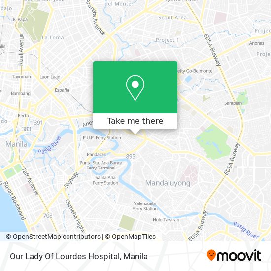 Our Lady Of Lourdes Hospital map