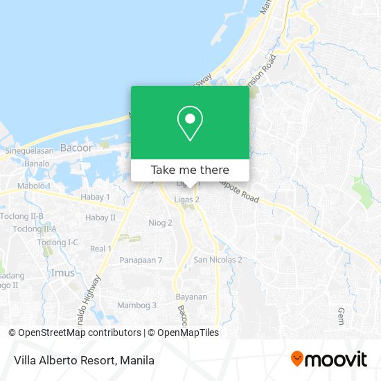 Villa Alberto Resort map