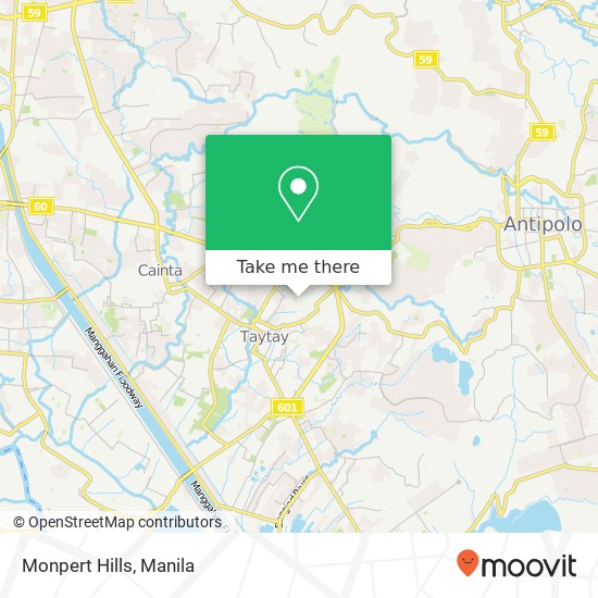 Monpert Hills map