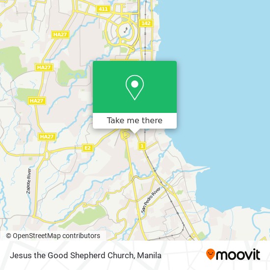 Jesus the Good Shepherd Church map