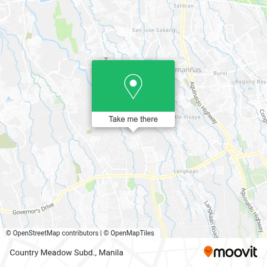 Country Meadow Subd. map