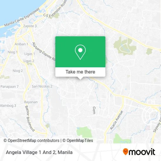 Angela Village 1 And 2 map