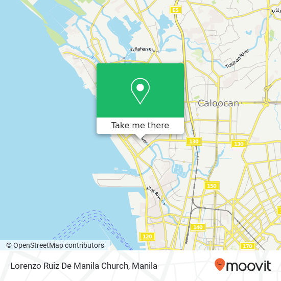 Lorenzo Ruiz De Manila Church map