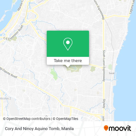 Cory And Ninoy Aquino Tomb map