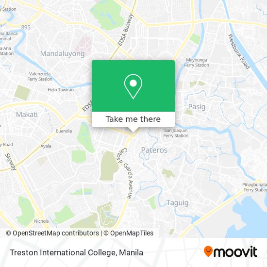 Treston International College map