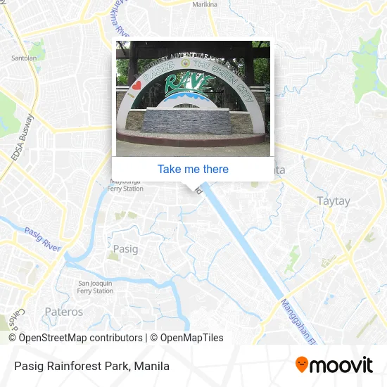 Pasig Rainforest Park map