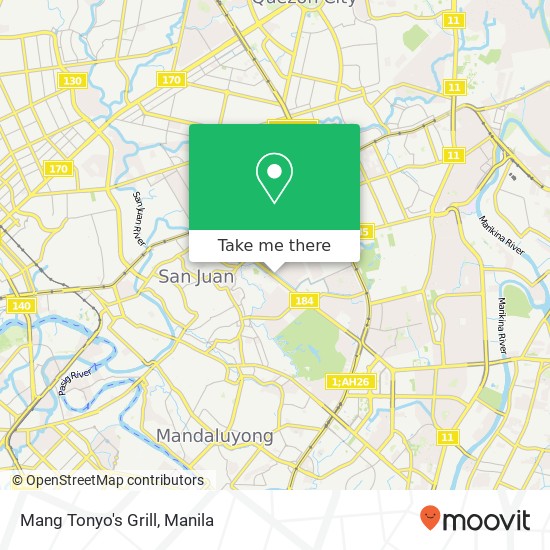 Mang Tonyo's Grill map