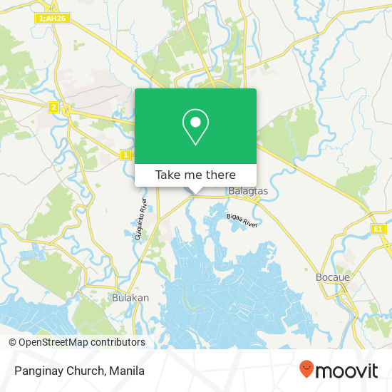 Panginay Church map