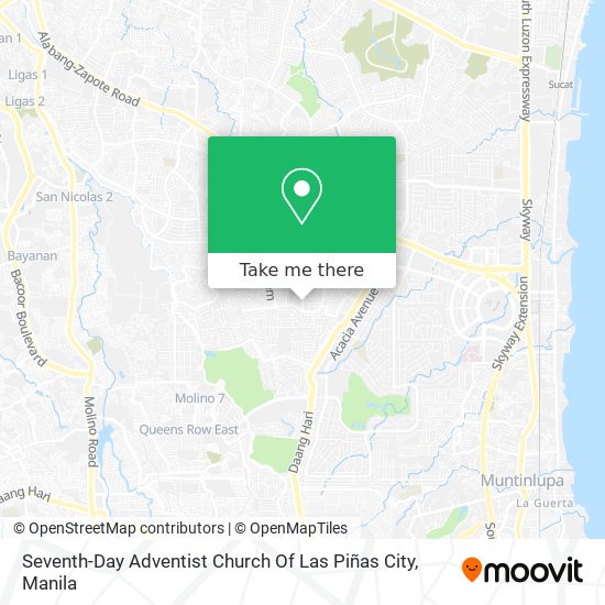 Seventh-Day Adventist Church Of Las Piñas City map
