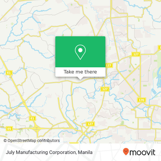 July Manufacturing Corporation map