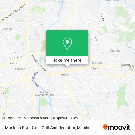 Marikina River Gold Grill And Restobar map