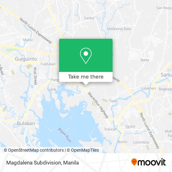 Magdalena Subdivision map