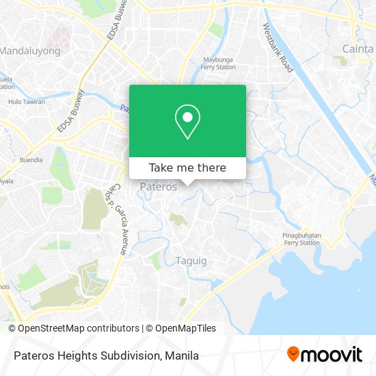 Pateros Heights Subdivision map
