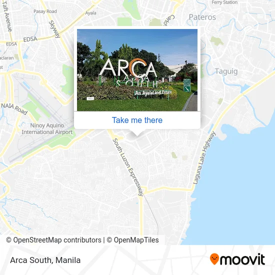 Arca South map