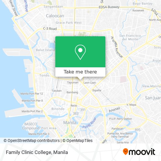 Family Clinic College map