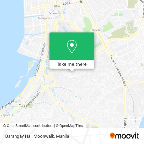 Barangay Hall Moonwalk map