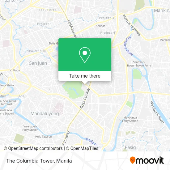 The Columbia Tower map