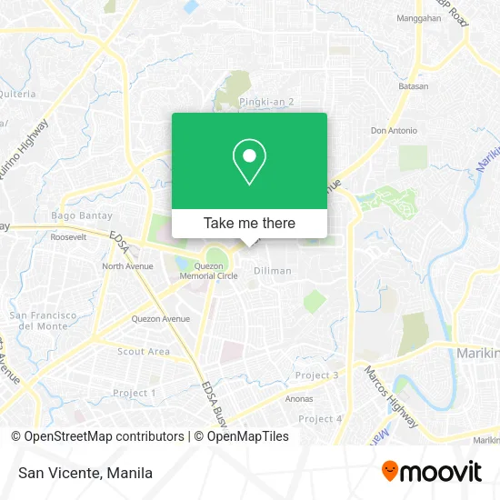 San Vicente map