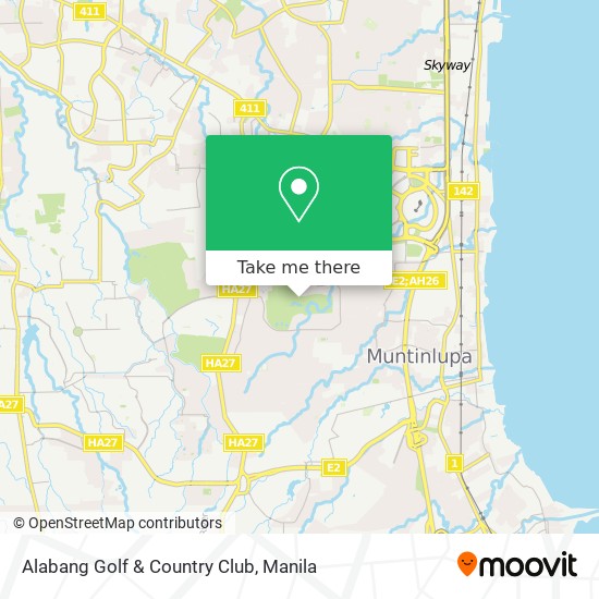 Alabang Golf & Country Club map