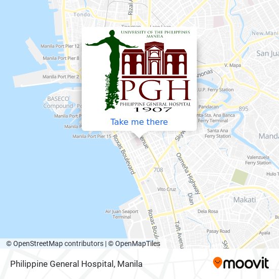 Philippine General Hospital map