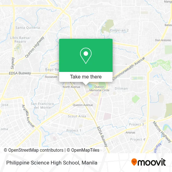 Philippine Science High School map