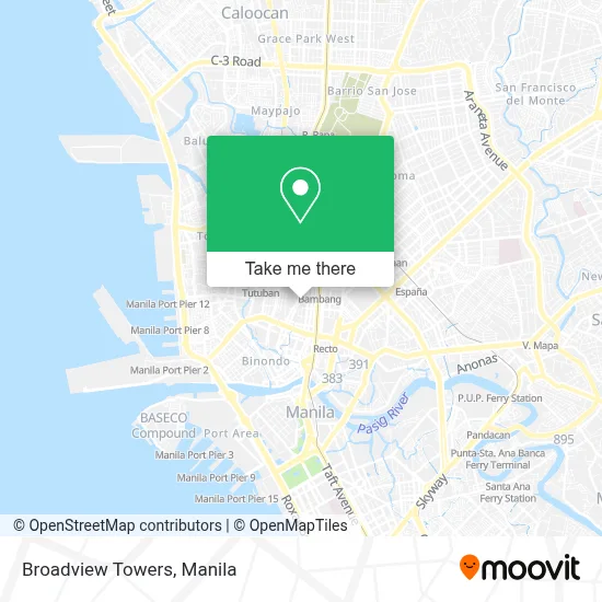 Broadview Towers map