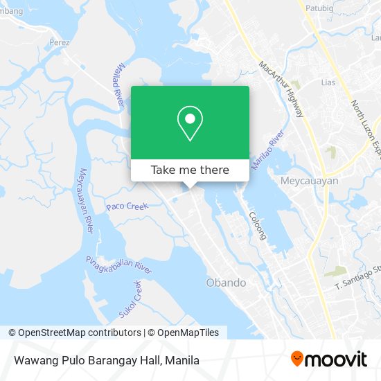 Wawang Pulo Barangay Hall map