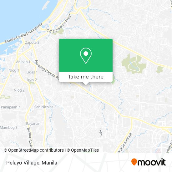 Pelayo Village map