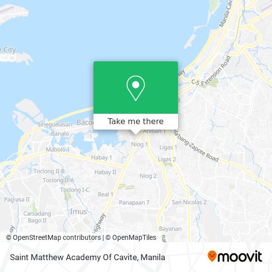 Saint Matthew Academy Of Cavite map