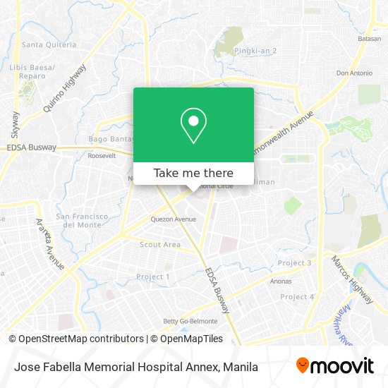 Jose Fabella Memorial Hospital Annex map
