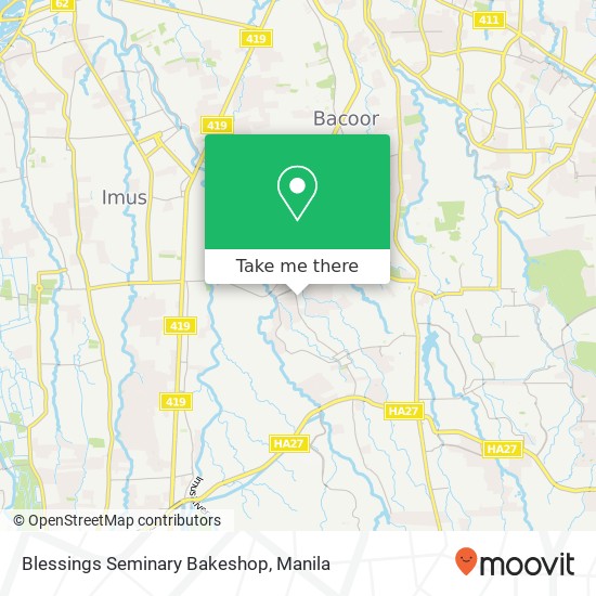 Blessings Seminary Bakeshop map