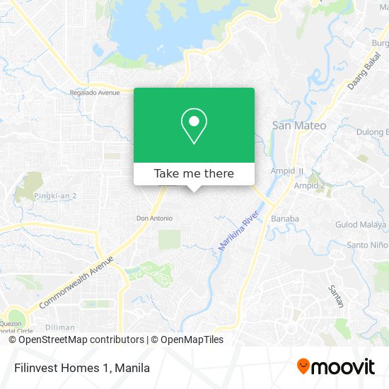 Filinvest Homes 1 map